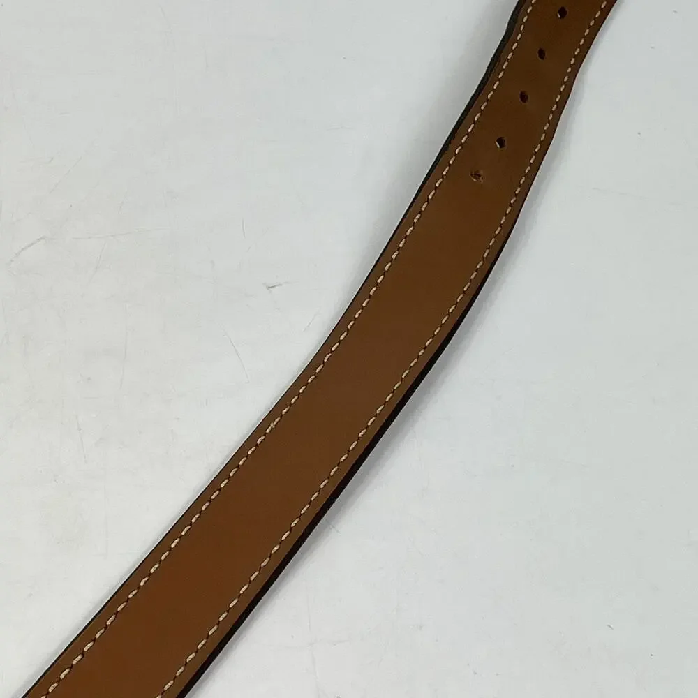 NRA RKBA Right To Keep And Bear Arms Brown Leather Belt Sz46 Brass USA Western